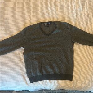 Ralph Lauren Charcoal V-Neck Sweater
